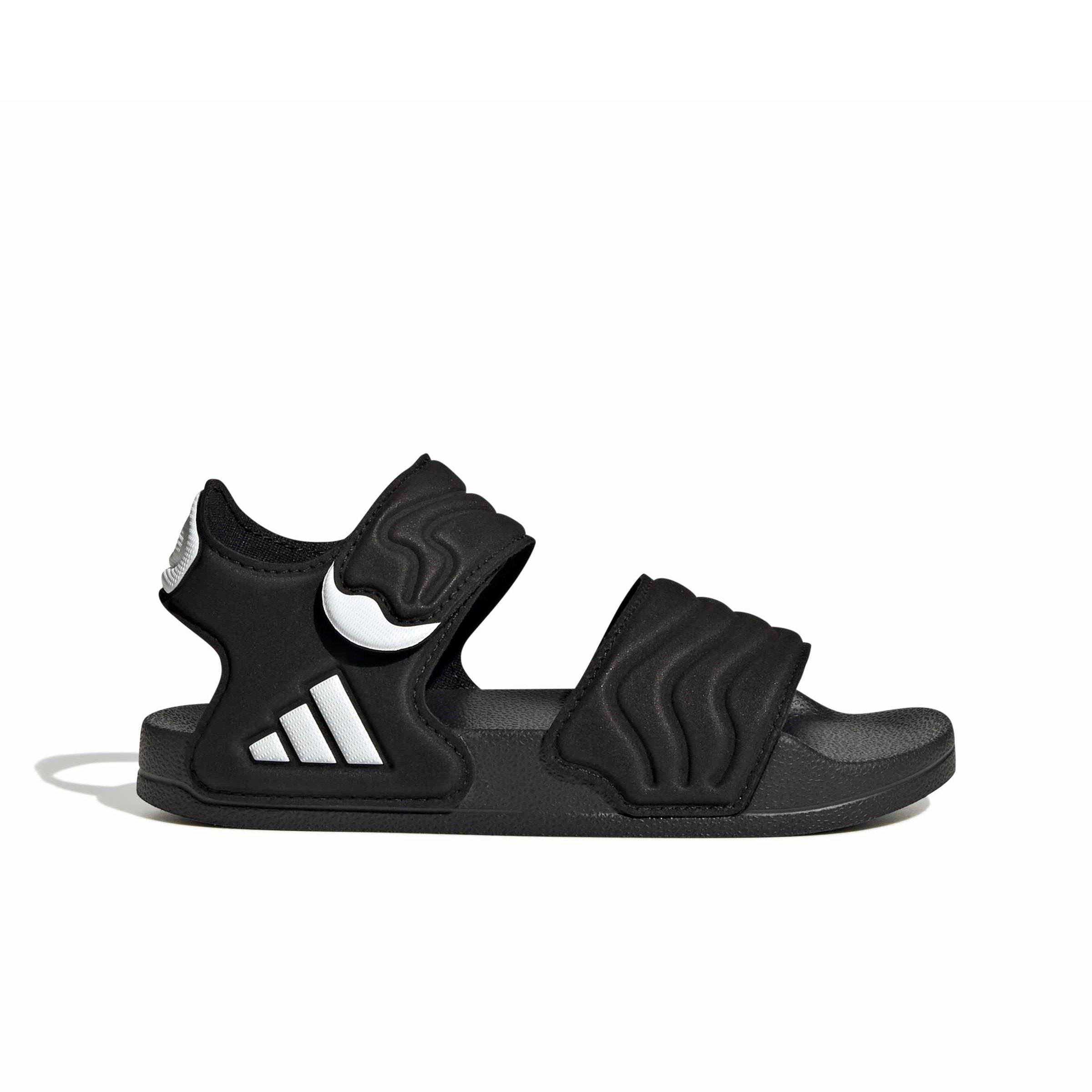 adidas Adilette Sandal 3 "Core Black/Core Black/Ftwr White" Grade School Boys' Sandal - BLACK/BLACK/WHITE